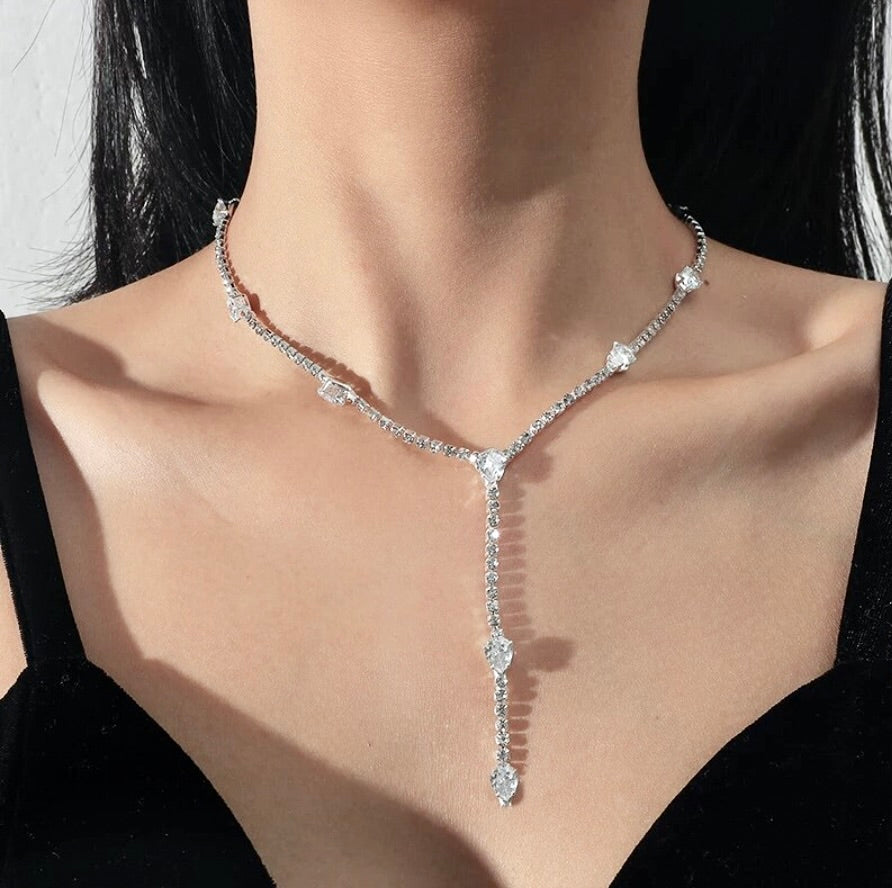 Twinkly Lariat Necklace Silver – SHOPFAIRY
